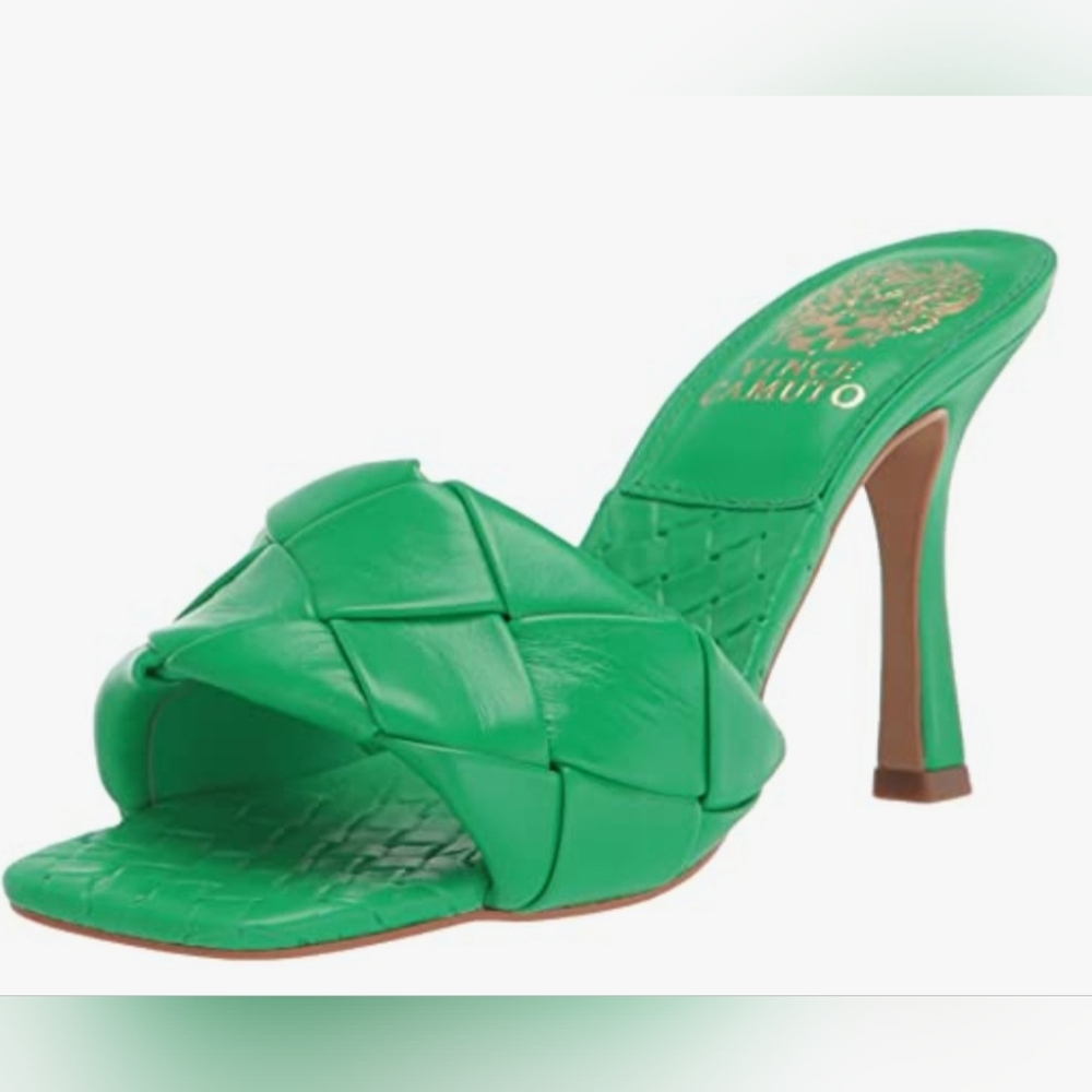 Vince Camuto Emerald Green Slide Sandals